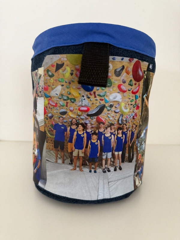 personalised chalkbag by pasting images