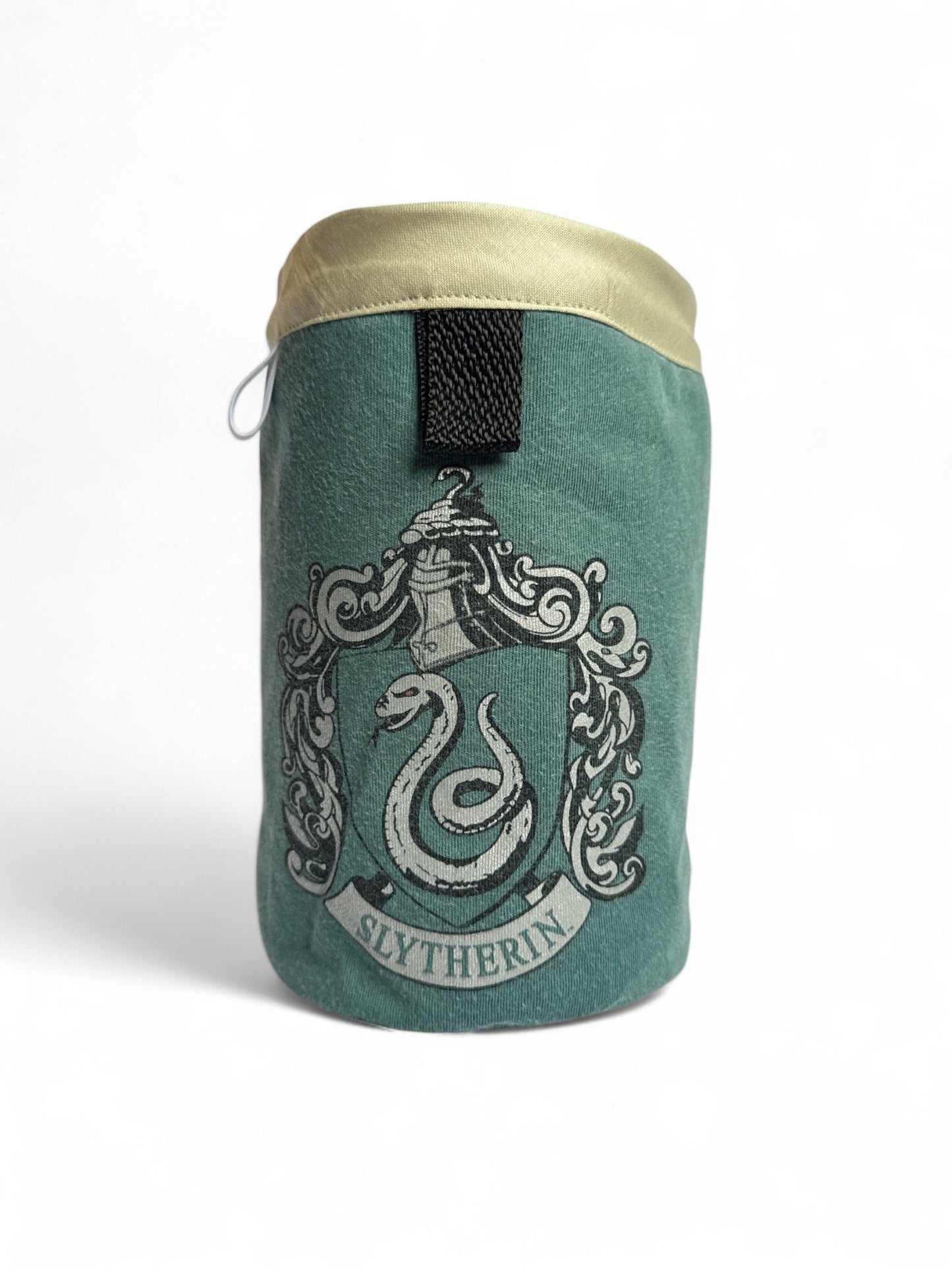 Harry Potter Chalk Bag green with silver snake and slytherin design